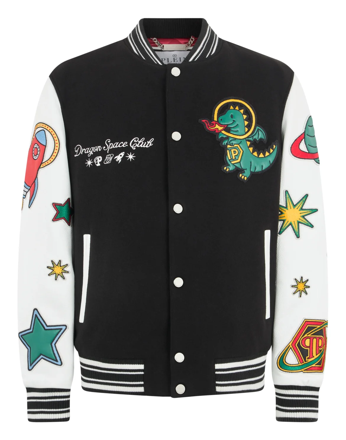 College Bomber Plein Space, цвет: Черный