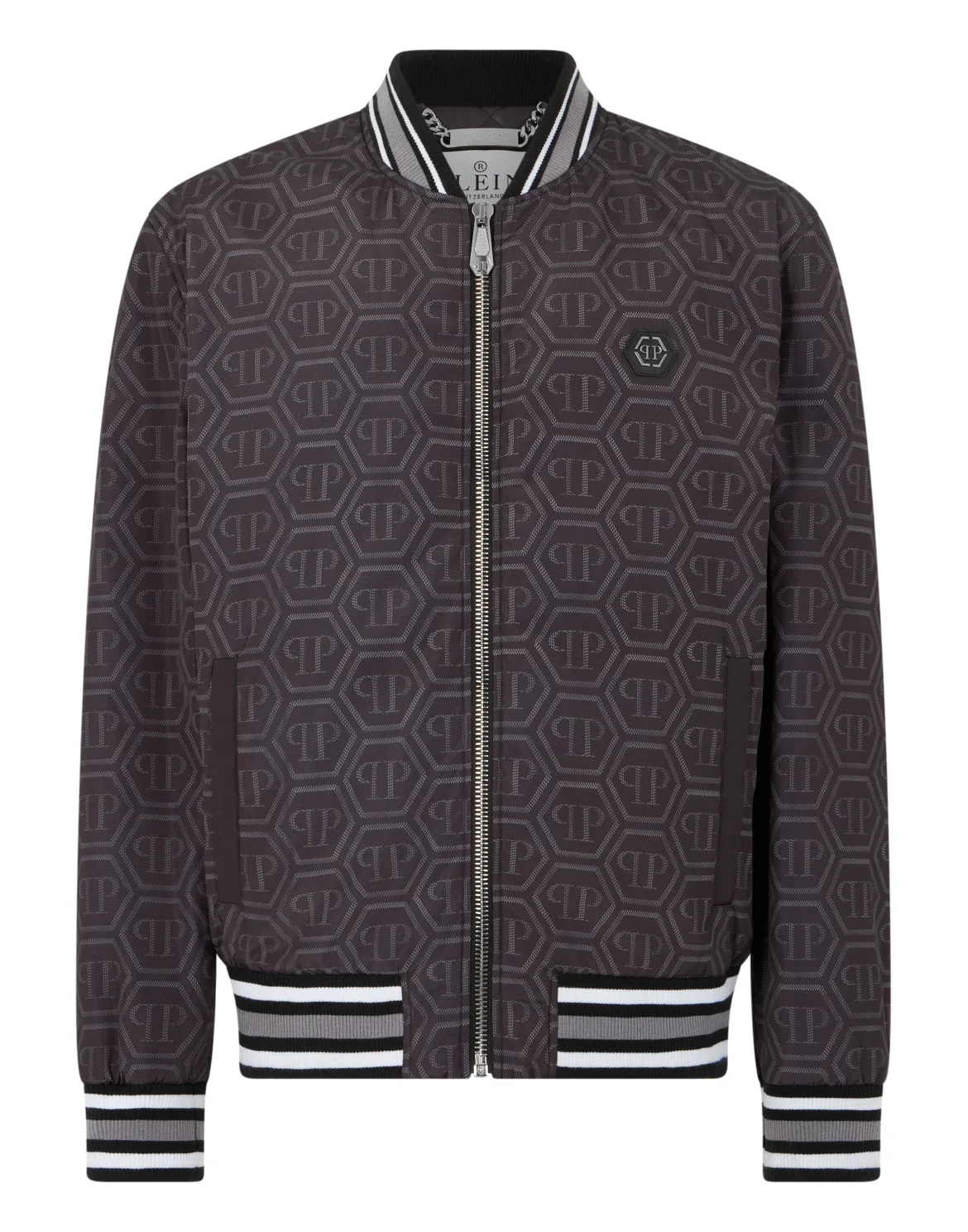 Nylon Bomber All-Over Monogram, цвет: Черный