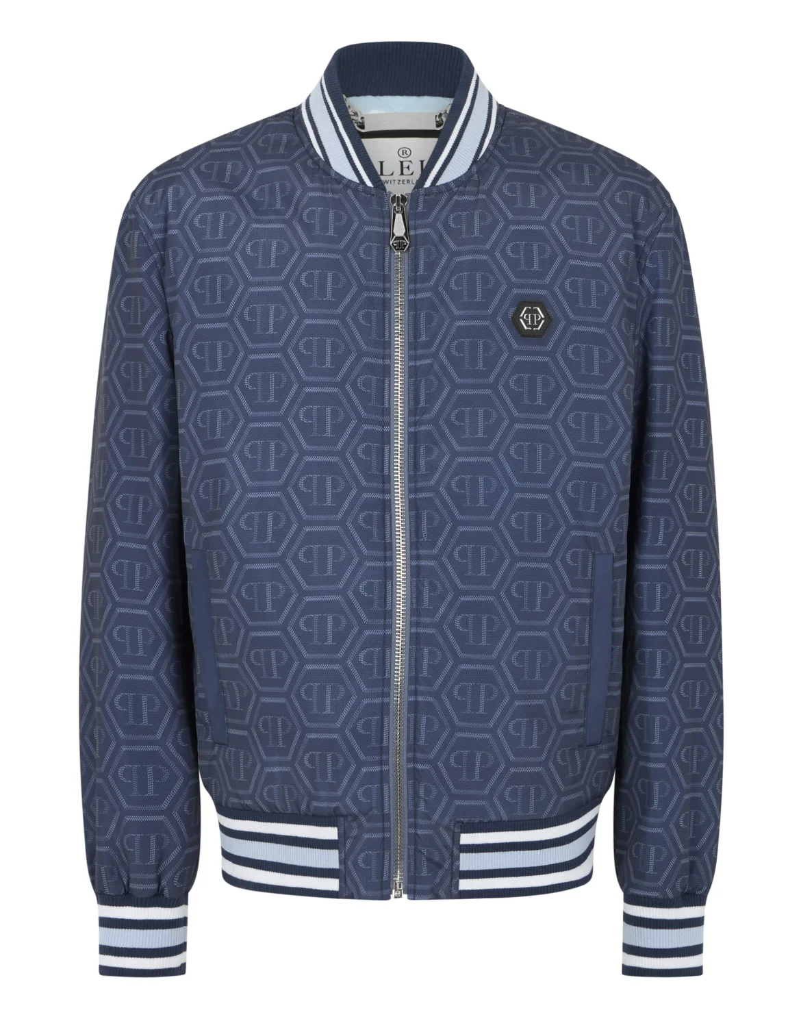 Nylon Bomber All-Over Monogram, цвет: Синий