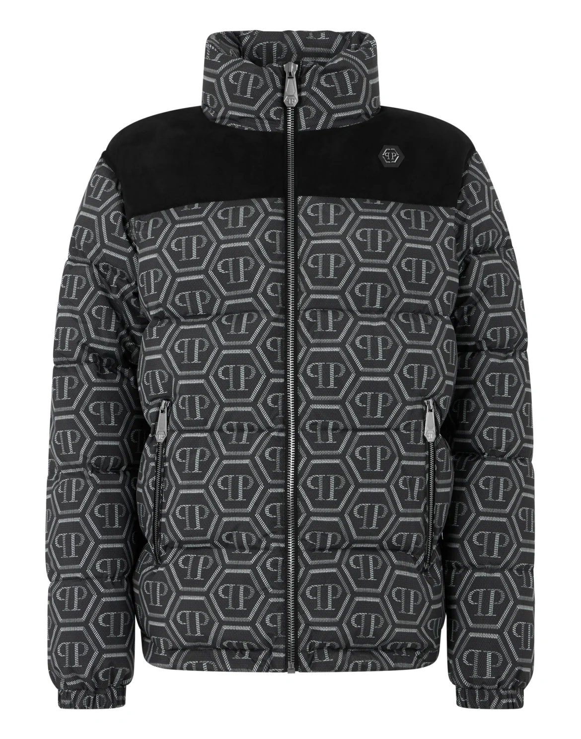 Nylon Puffer Jacket Monogram, цвет: Черный