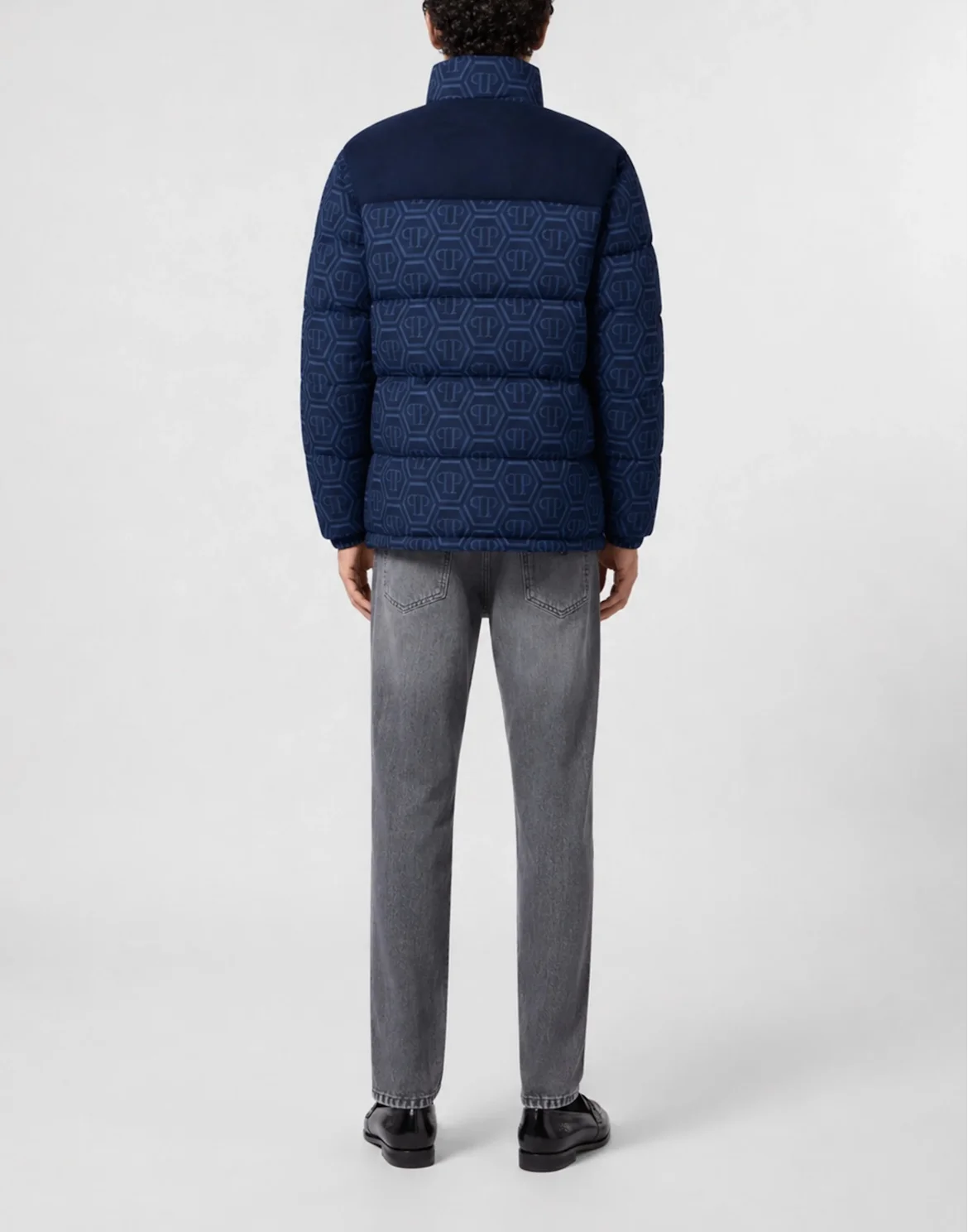 Nylon Puffer Jacket Monogram, цвет: Синий