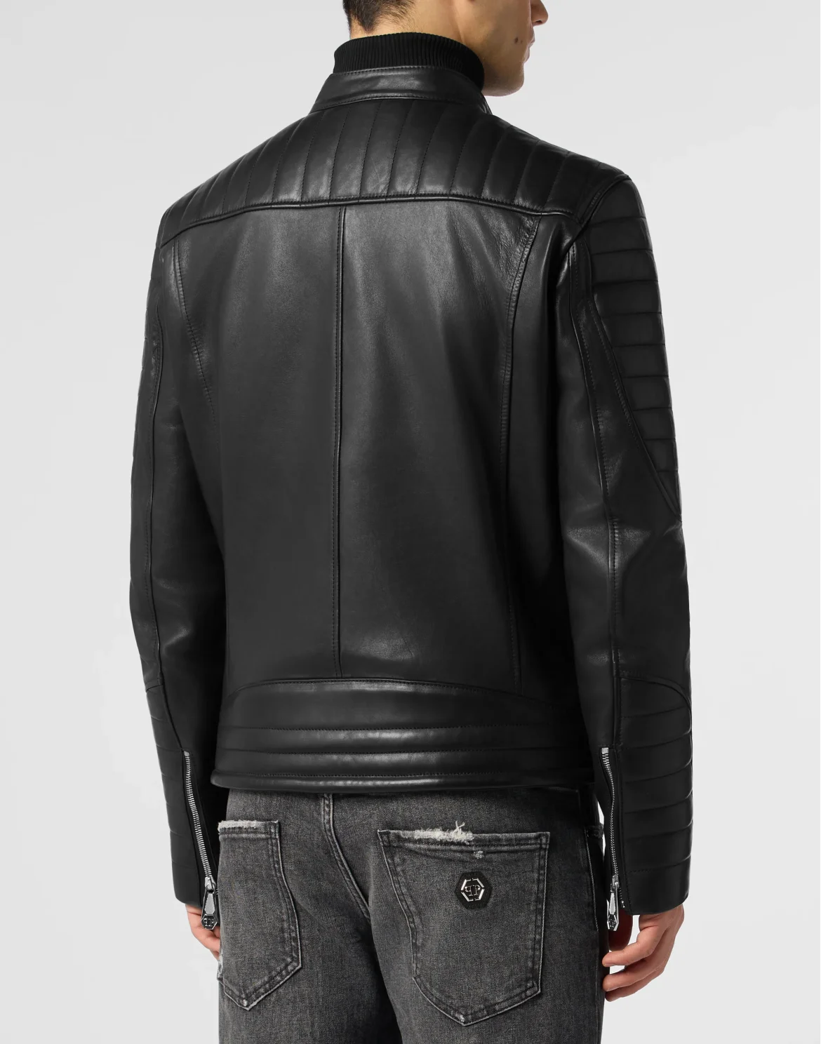 Padded Moto Jacket, цвет: Черный
