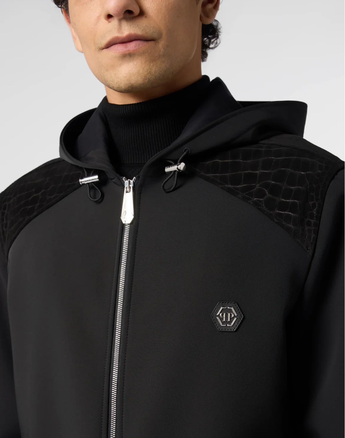 Nylon Jacket With Cocco Inserts, цвет: Черный