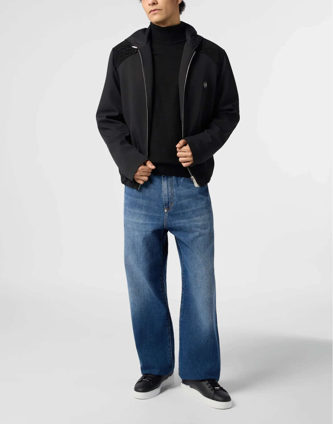 Nylon Jacket With Cocco Inserts, цвет: Черный