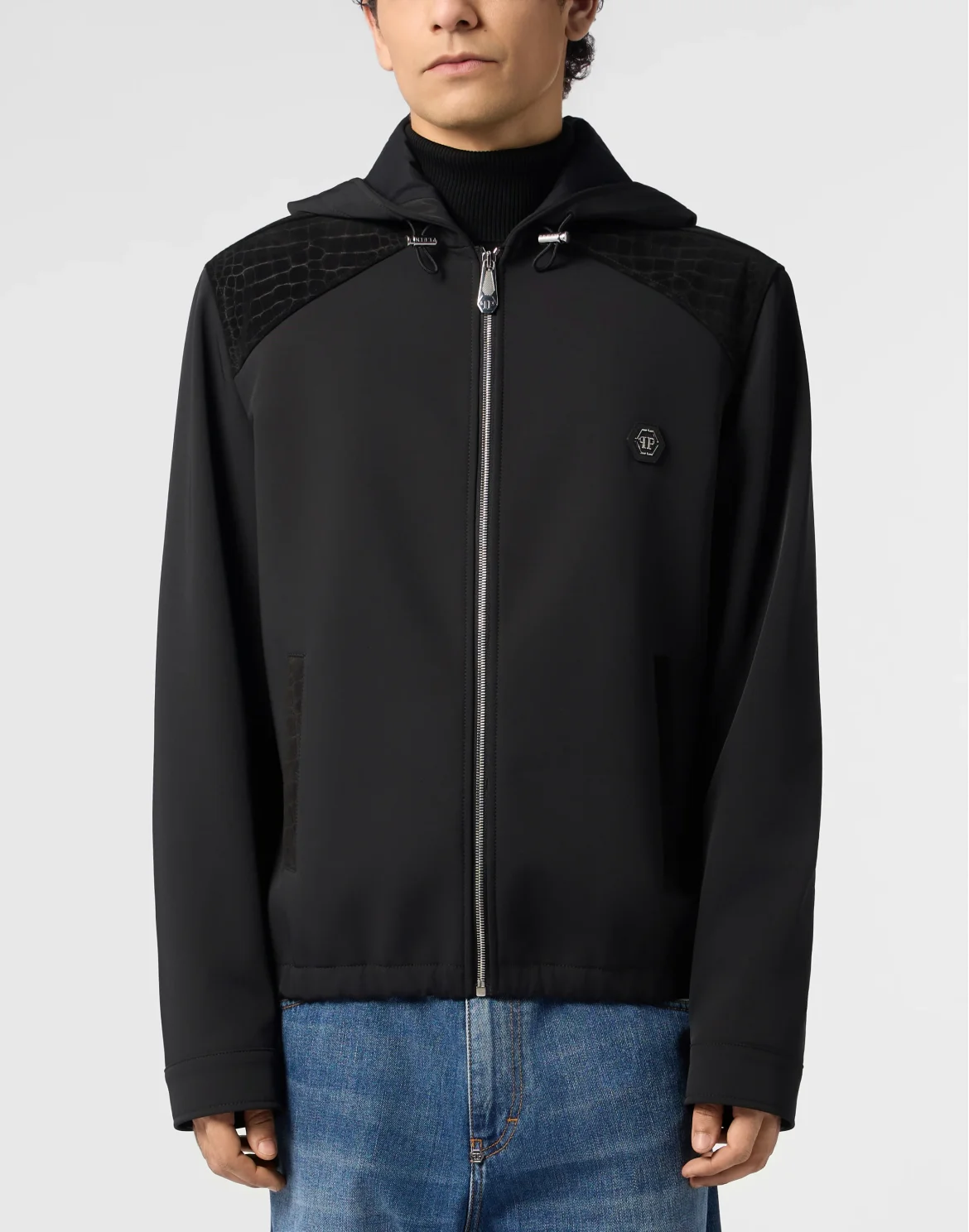 Nylon Jacket With Cocco Inserts, цвет: Черный