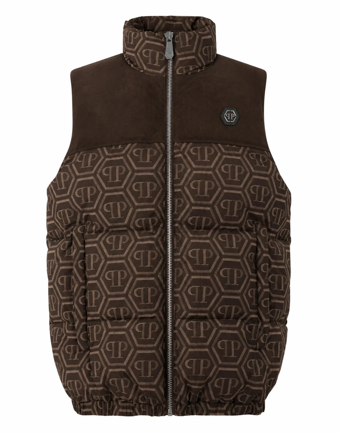 Nylon Vest Monogram, цвет: Коричневый