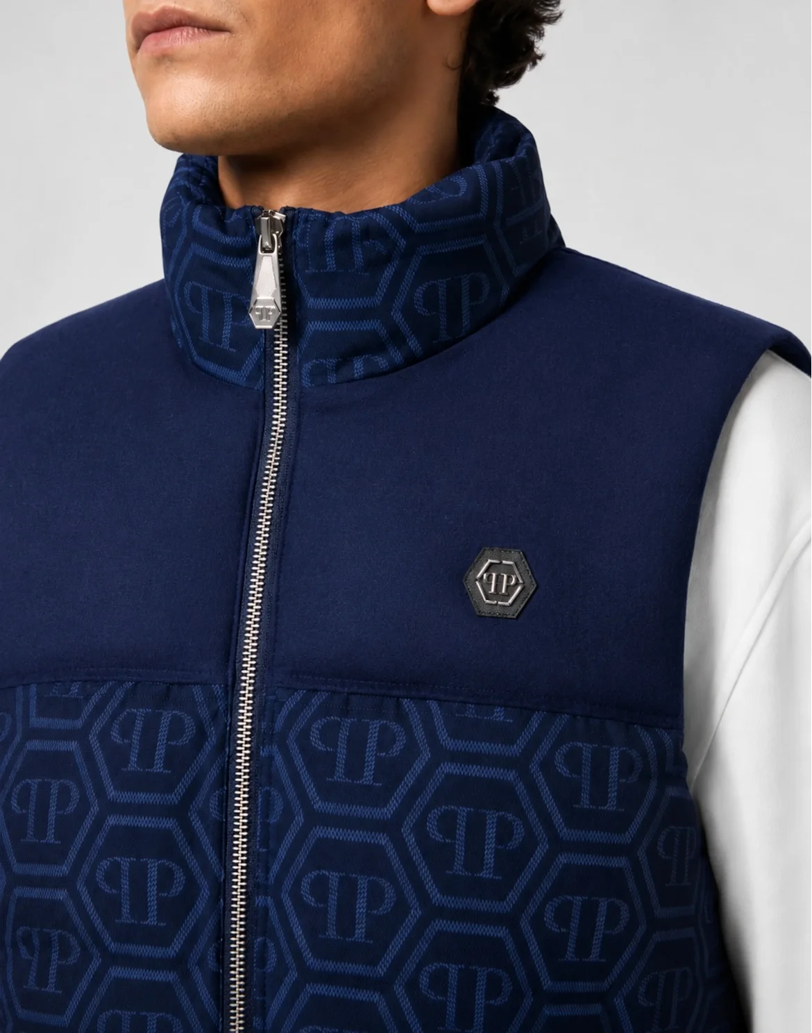 Nylon Vest Monogram, цвет: Синий