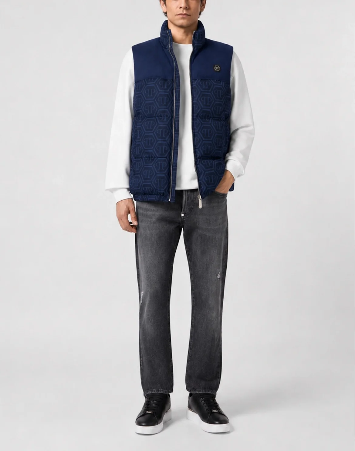 Nylon Vest Monogram, цвет: Синий