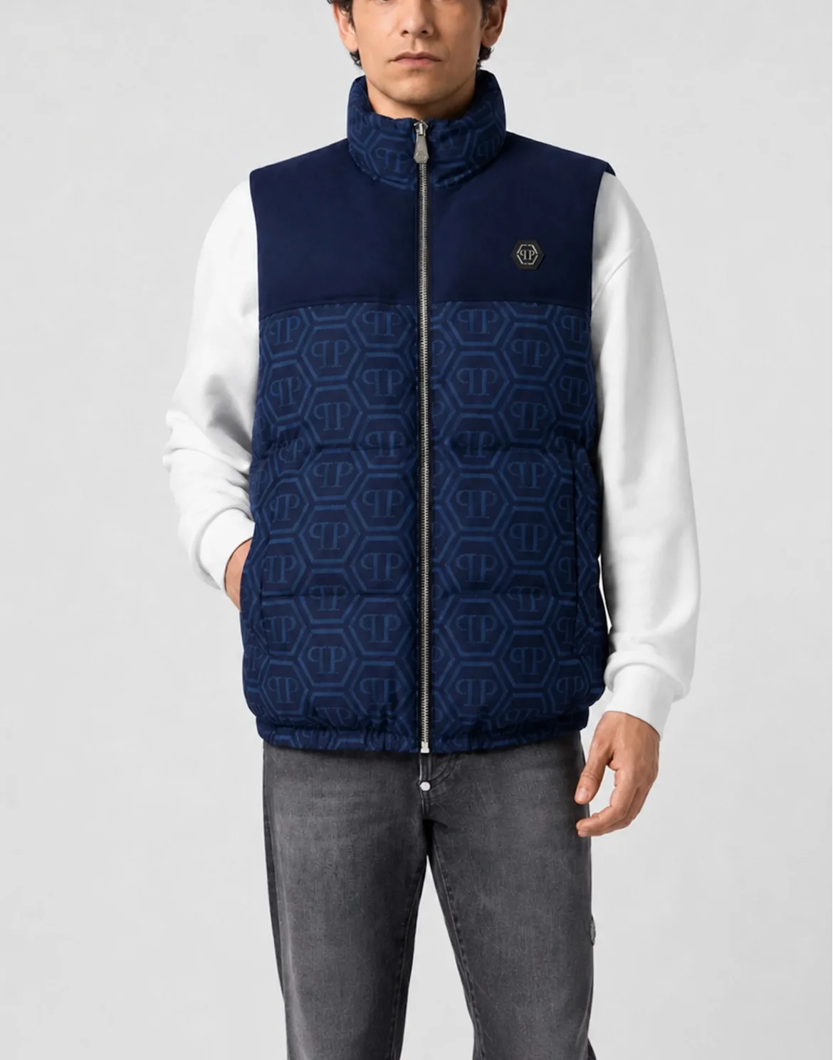 Nylon Vest Monogram, цвет: Синий