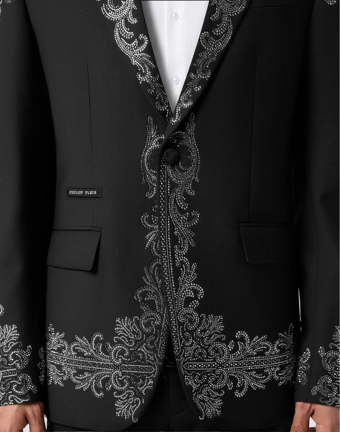 Blazer Baroque Skull Strass, цвет: Черный