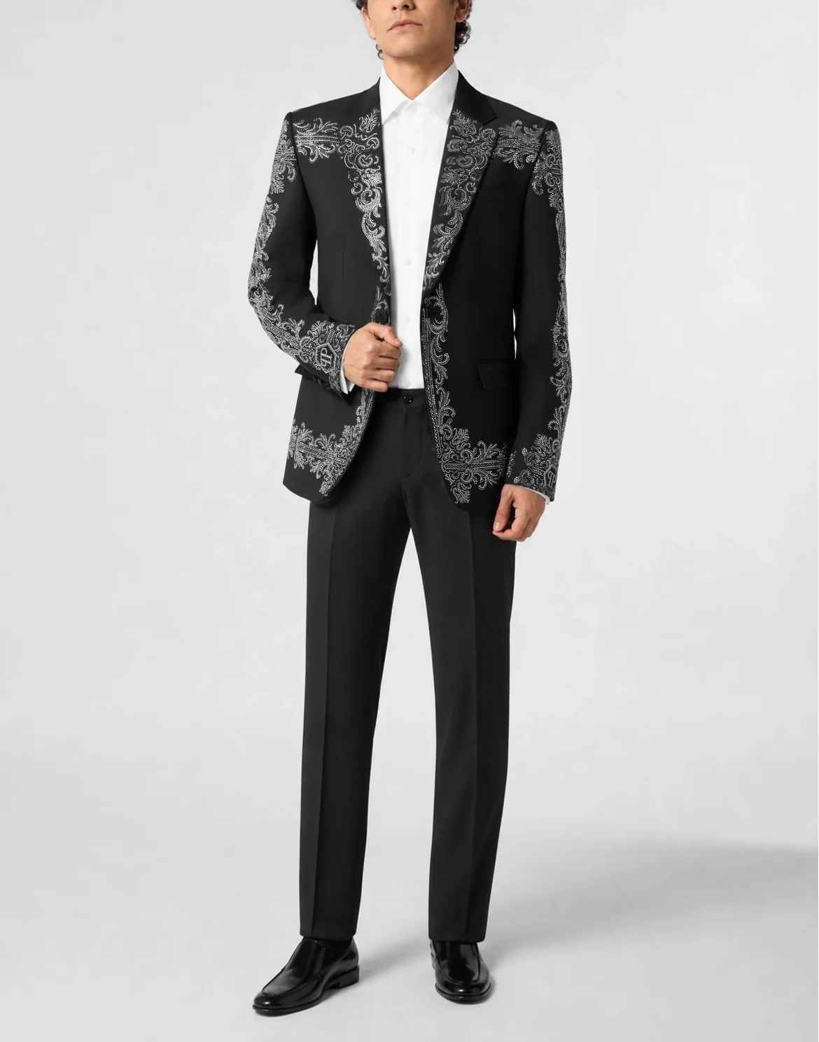 Blazer Baroque Skull Strass, цвет: Черный