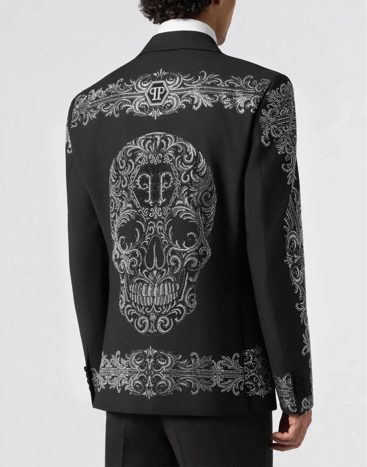 Blazer Baroque Skull Strass, цвет: Черный