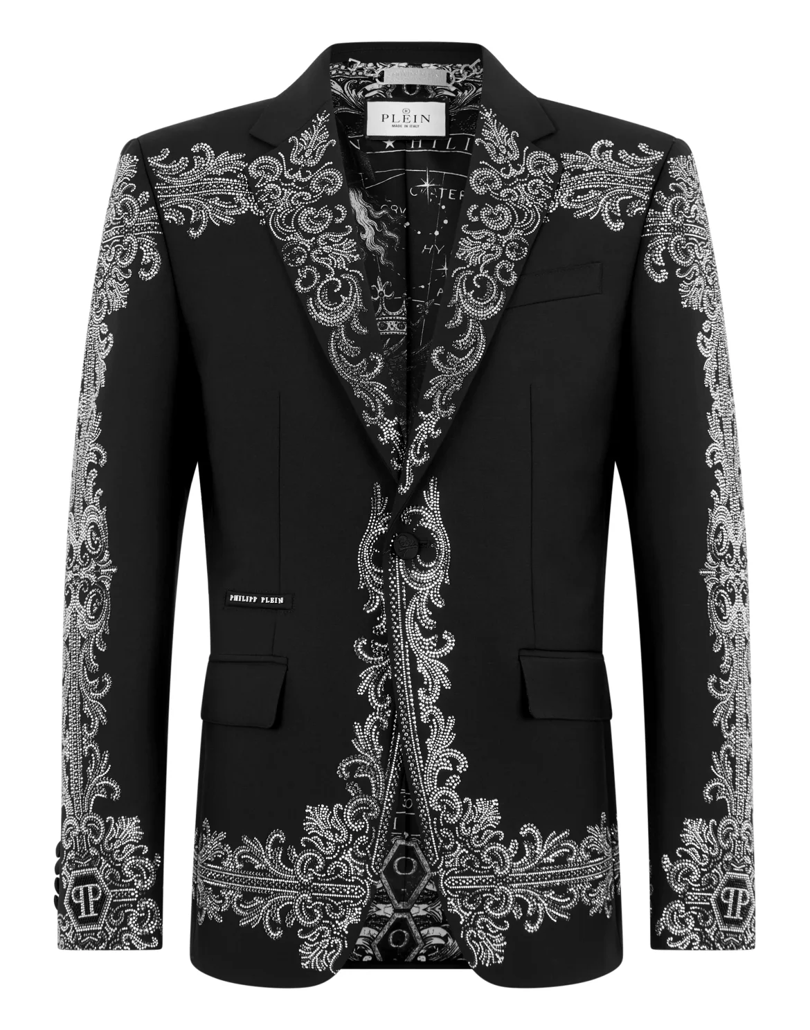 Blazer Baroque Skull Strass, цвет: Черный