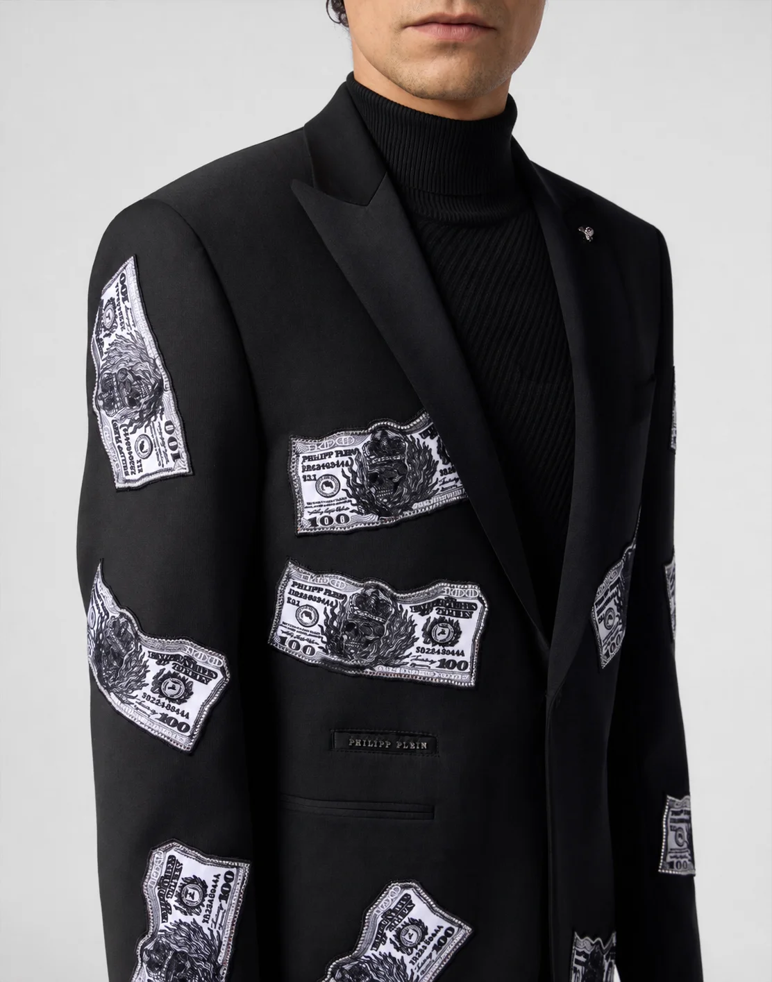 Blazer Plein Dollars Strass, цвет: Черный