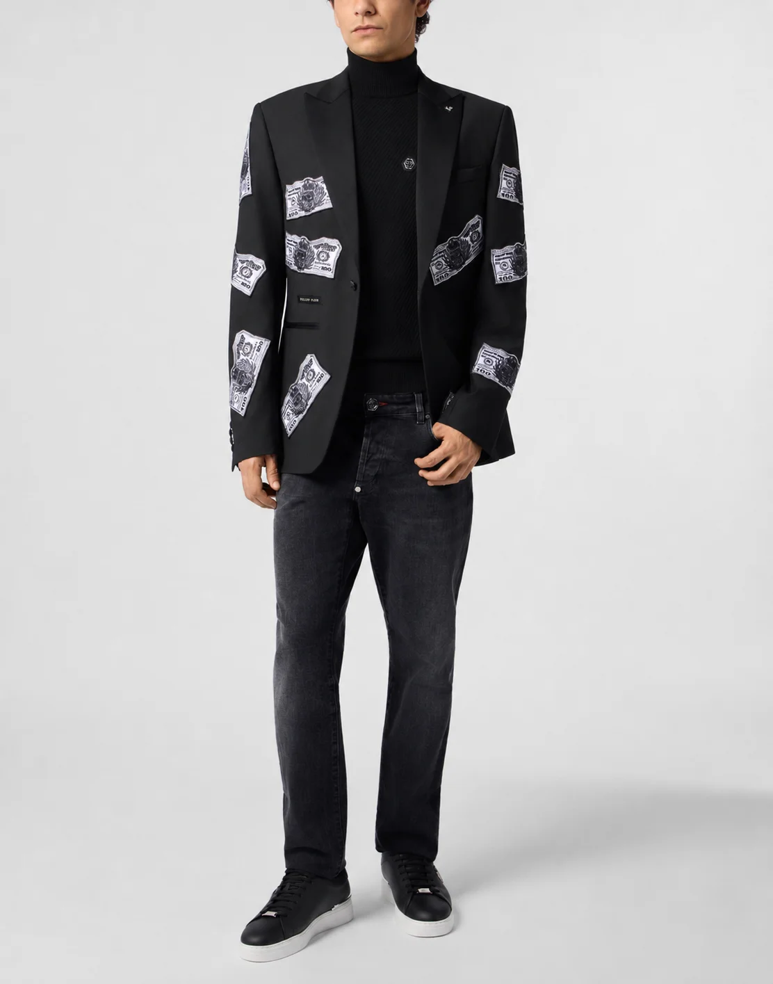 Blazer Plein Dollars Strass, цвет: Черный