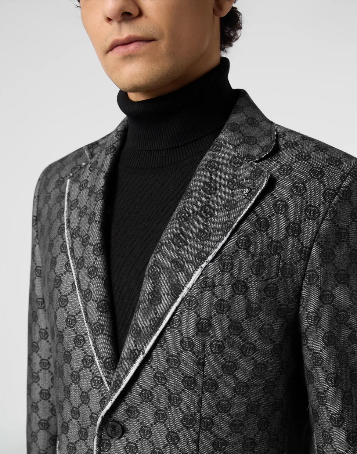 Miami Vice Fit Blazer Jacquard Monogram, цвет: Черный