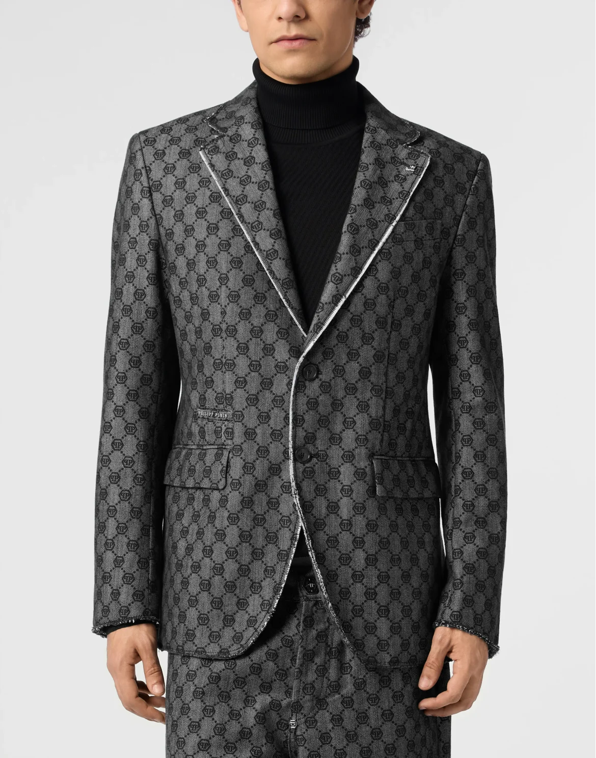 Miami Vice Fit Blazer Jacquard Monogram, цвет: Черный