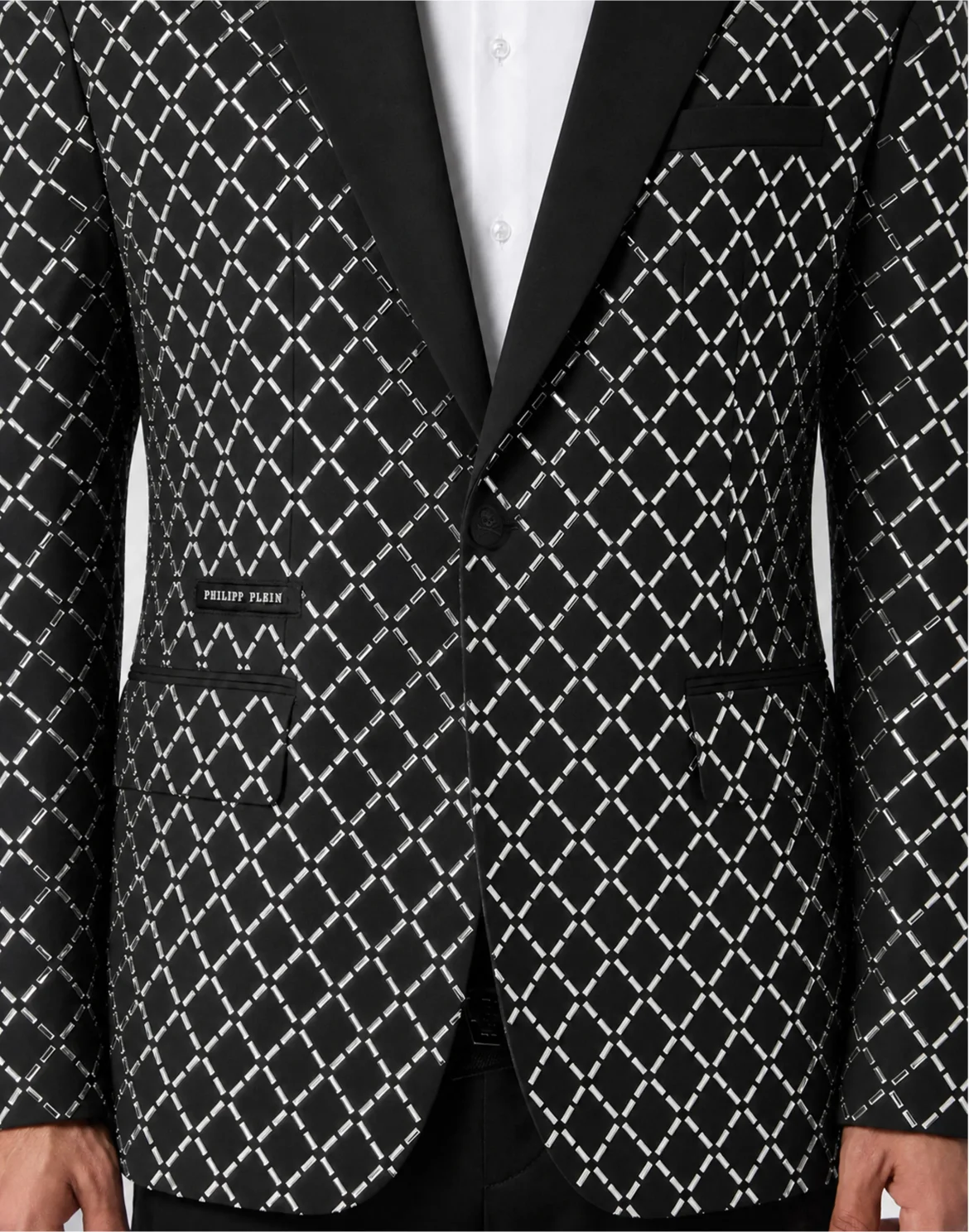 Blazer All-Over Strass Baguettes, цвет: Черный