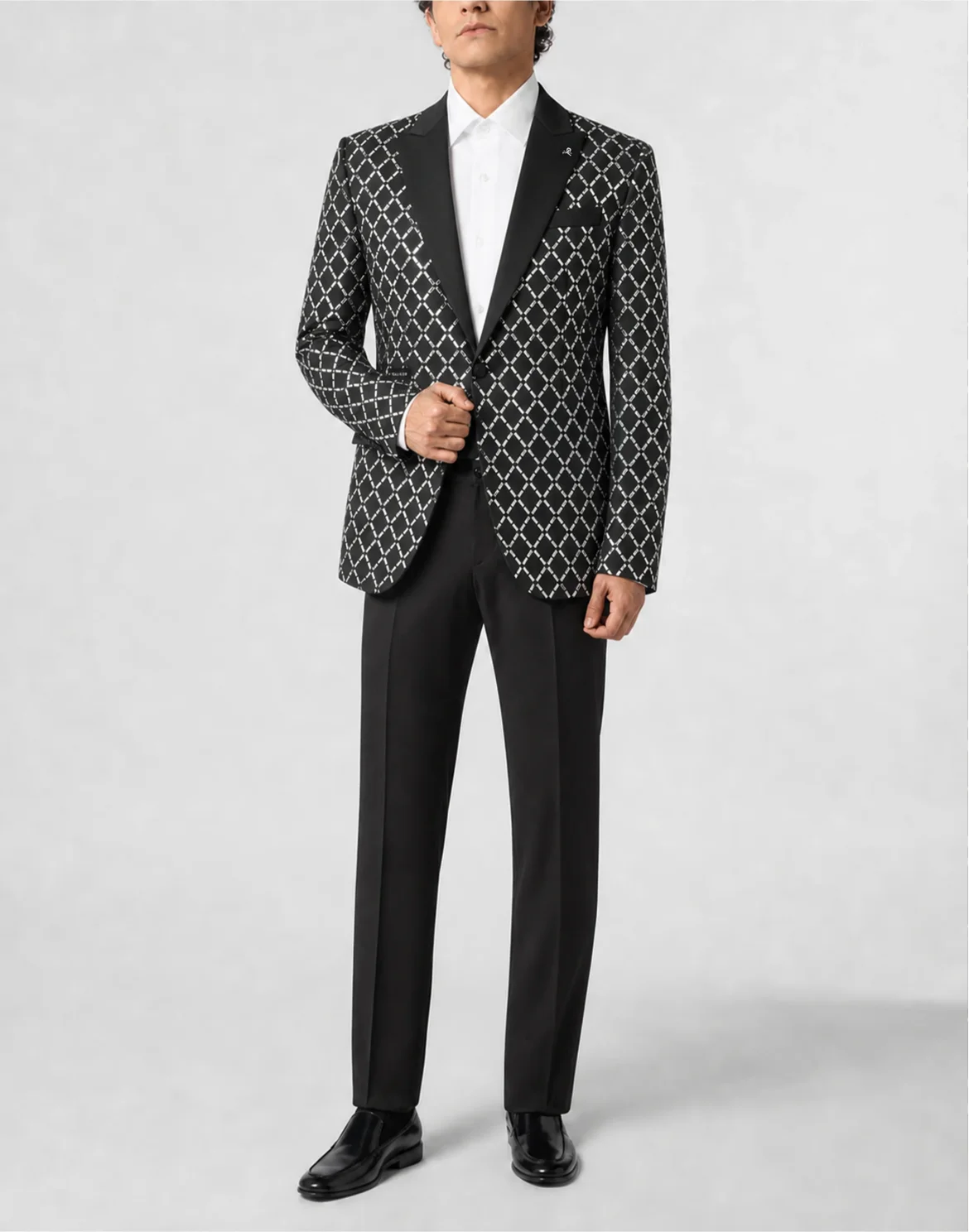 Blazer All-Over Strass Baguettes, цвет: Черный