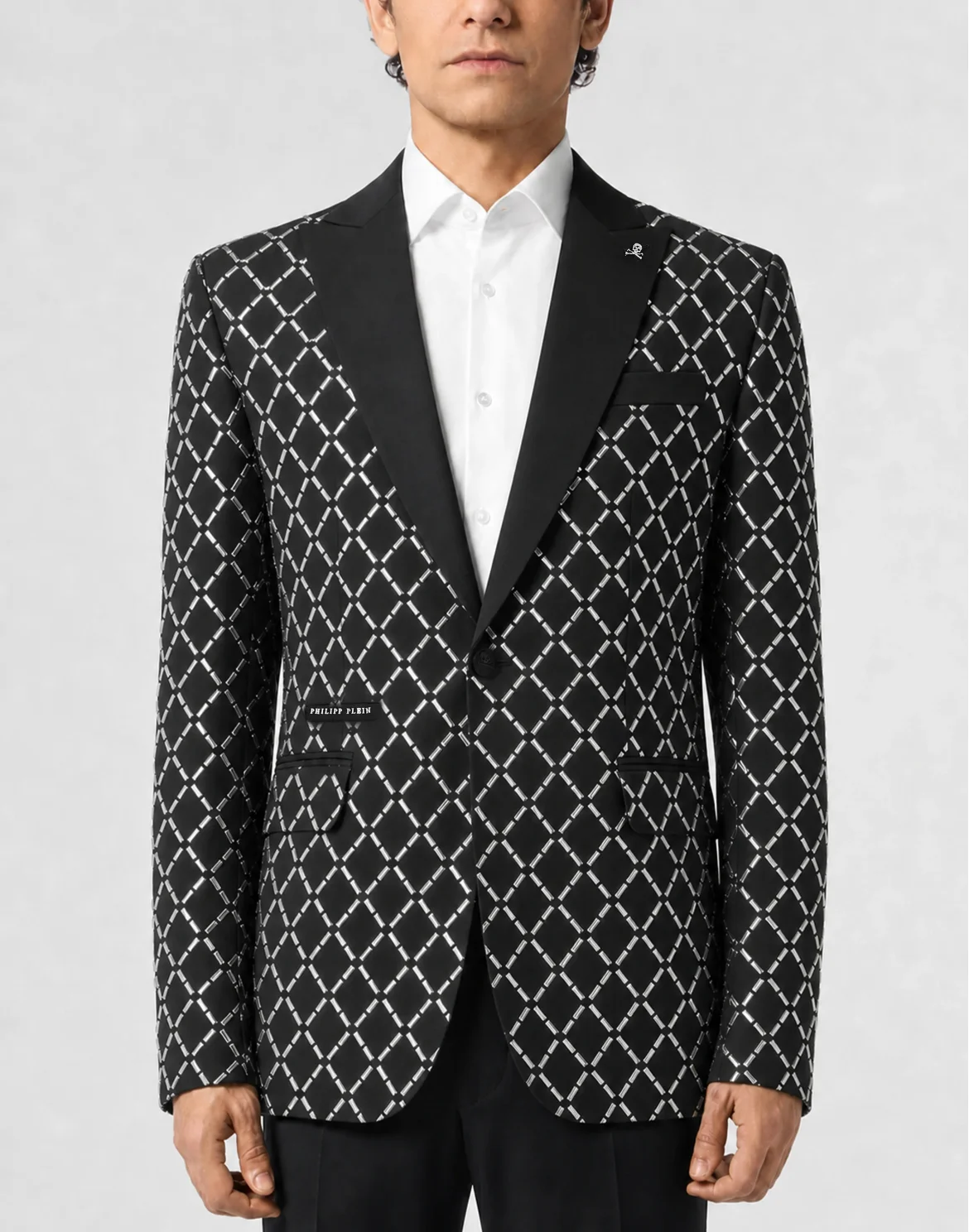Blazer All-Over Strass Baguettes, цвет: Черный