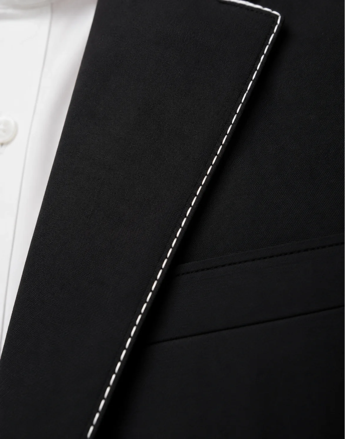 Blazer Contrast Stitching, цвет: Черный