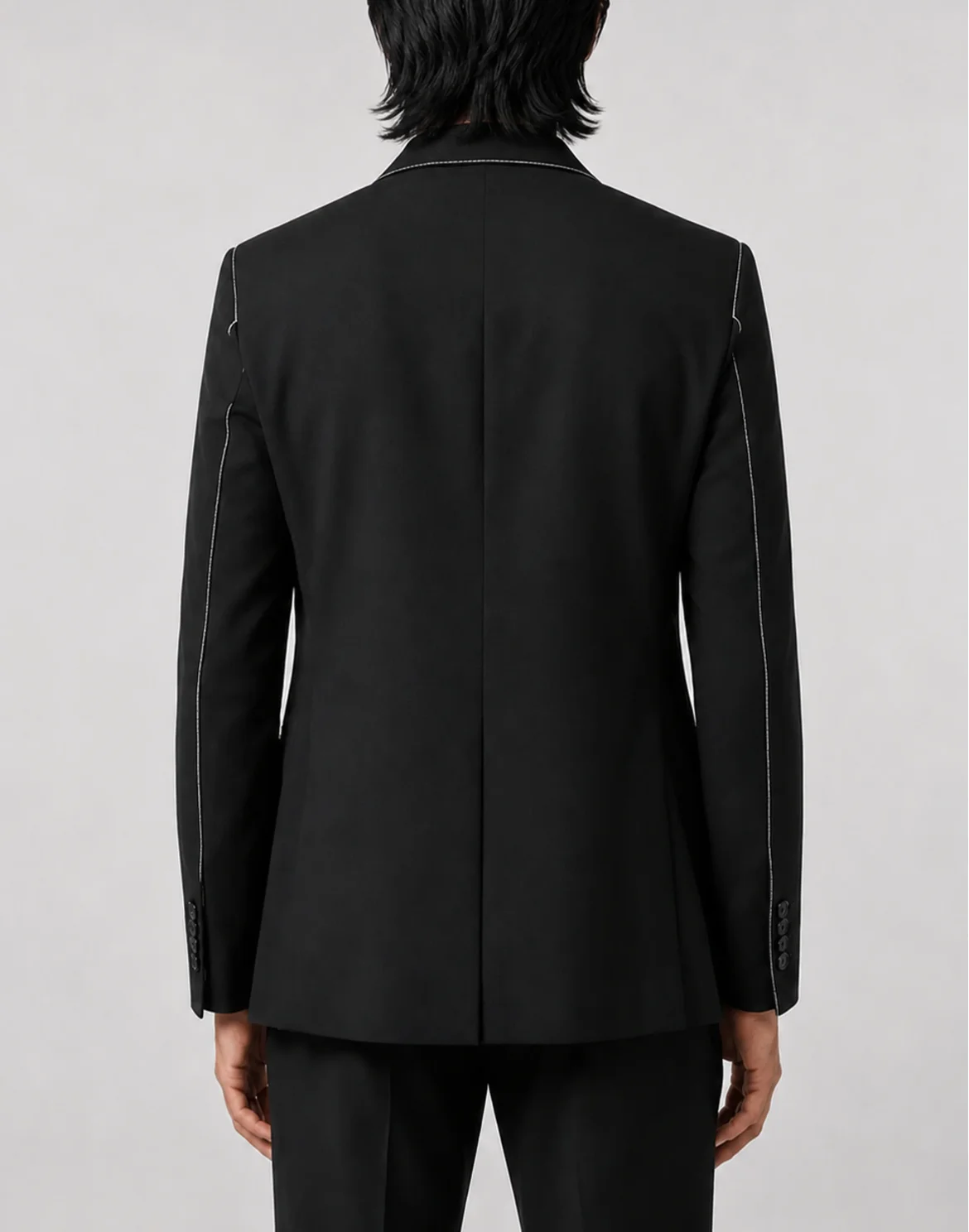 Blazer Contrast Stitching, цвет: Черный