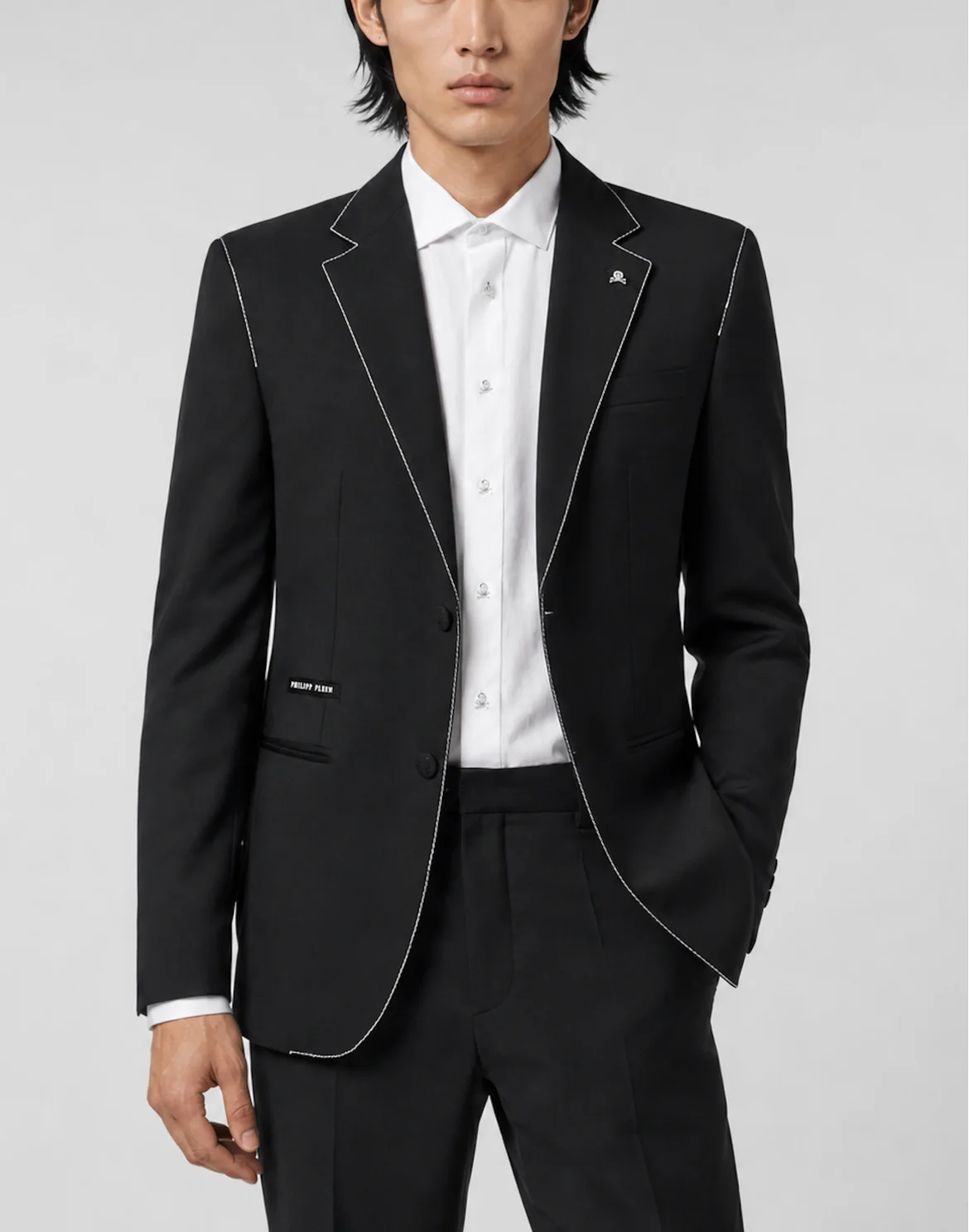 Blazer Contrast Stitching, цвет: Черный