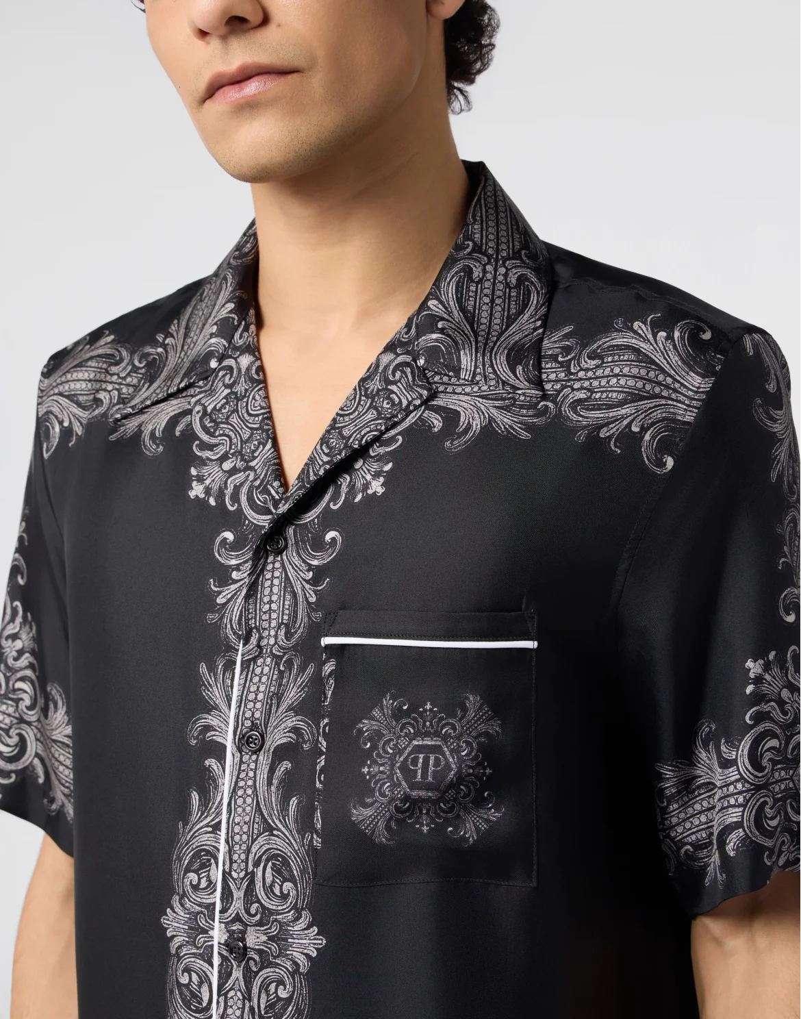 Bowling Shirt Baroque, цвет: Черный