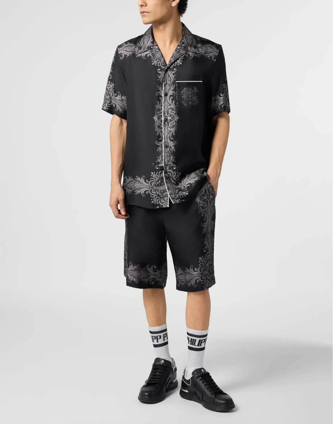 Bowling Shirt Baroque, цвет: Черный