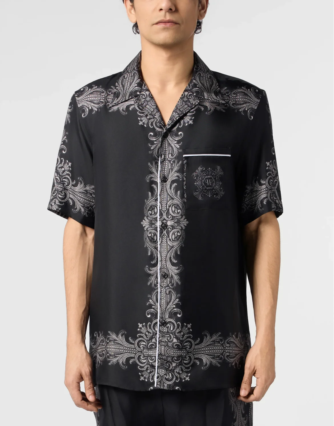 Bowling Shirt Baroque, цвет: Черный