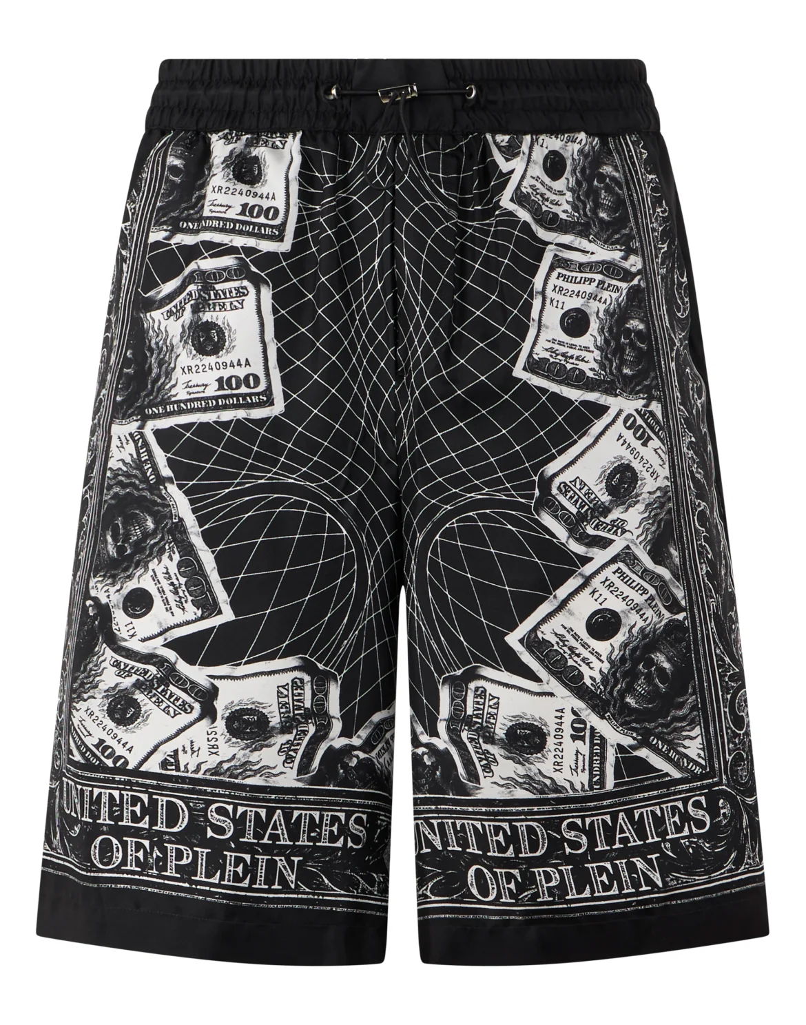 Bowling Shorts Skull Dollar, цвет: Черный