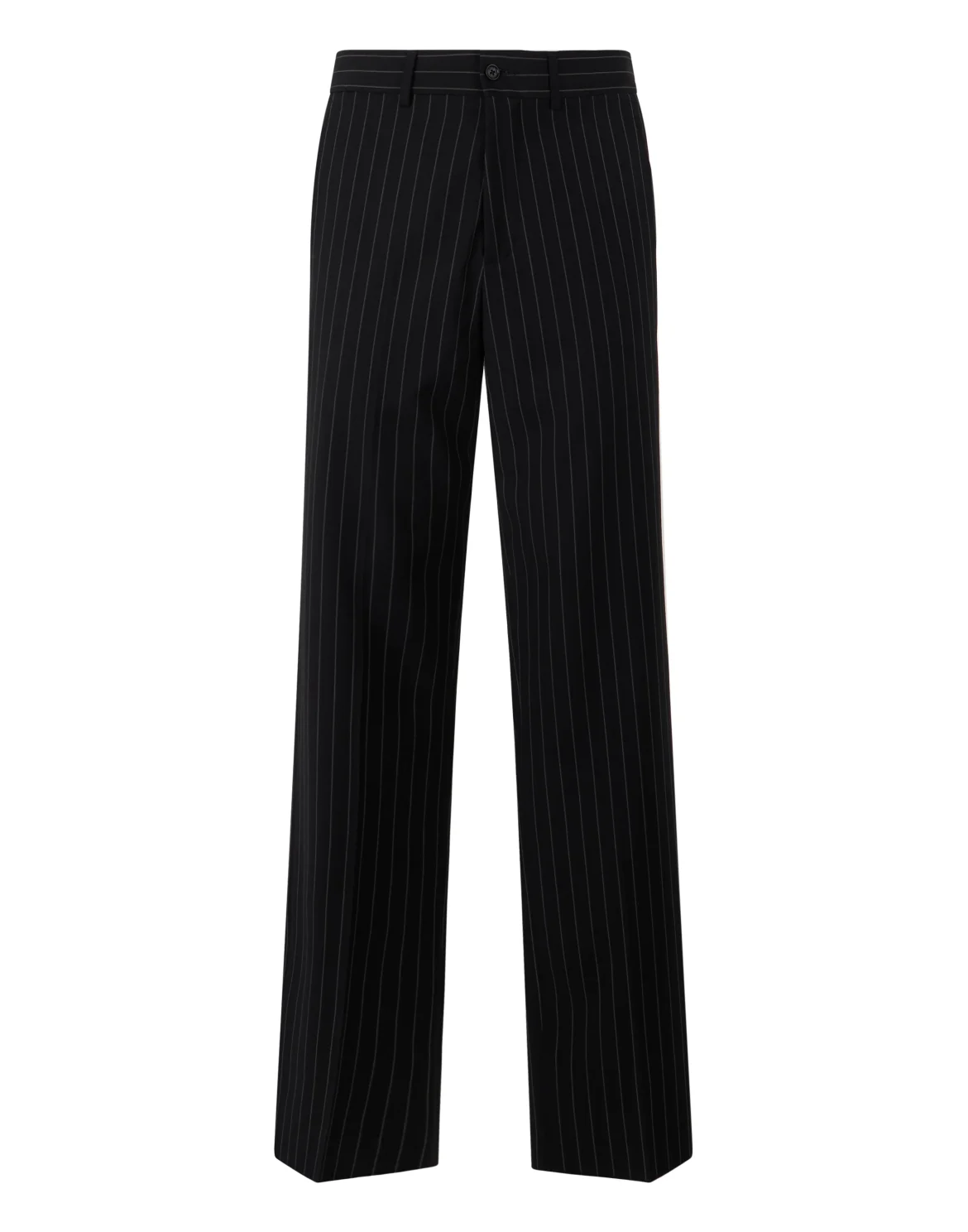 Loose Fit Trousers Pinstripe, цвет: Черный