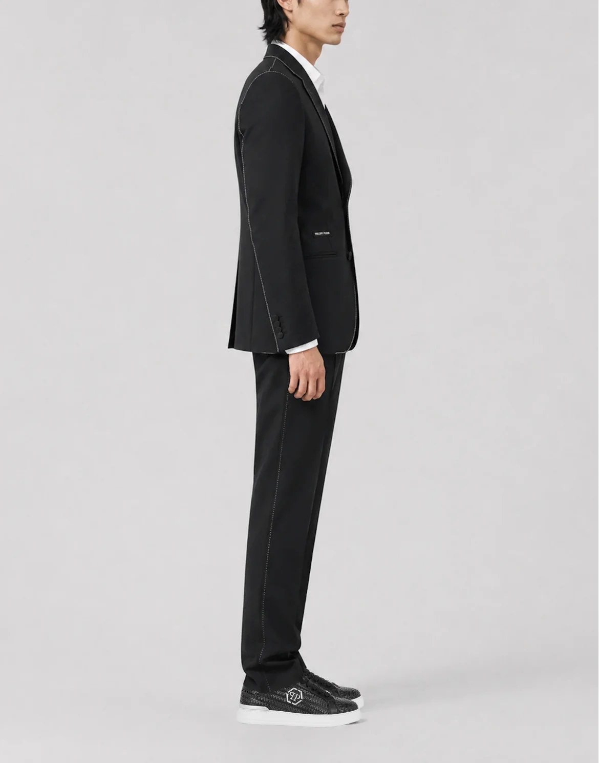 Chinos Trousers Contrast Stitching, цвет: Черный