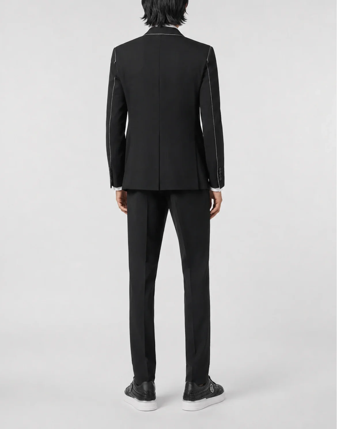 Chinos Trousers Contrast Stitching, цвет: Черный
