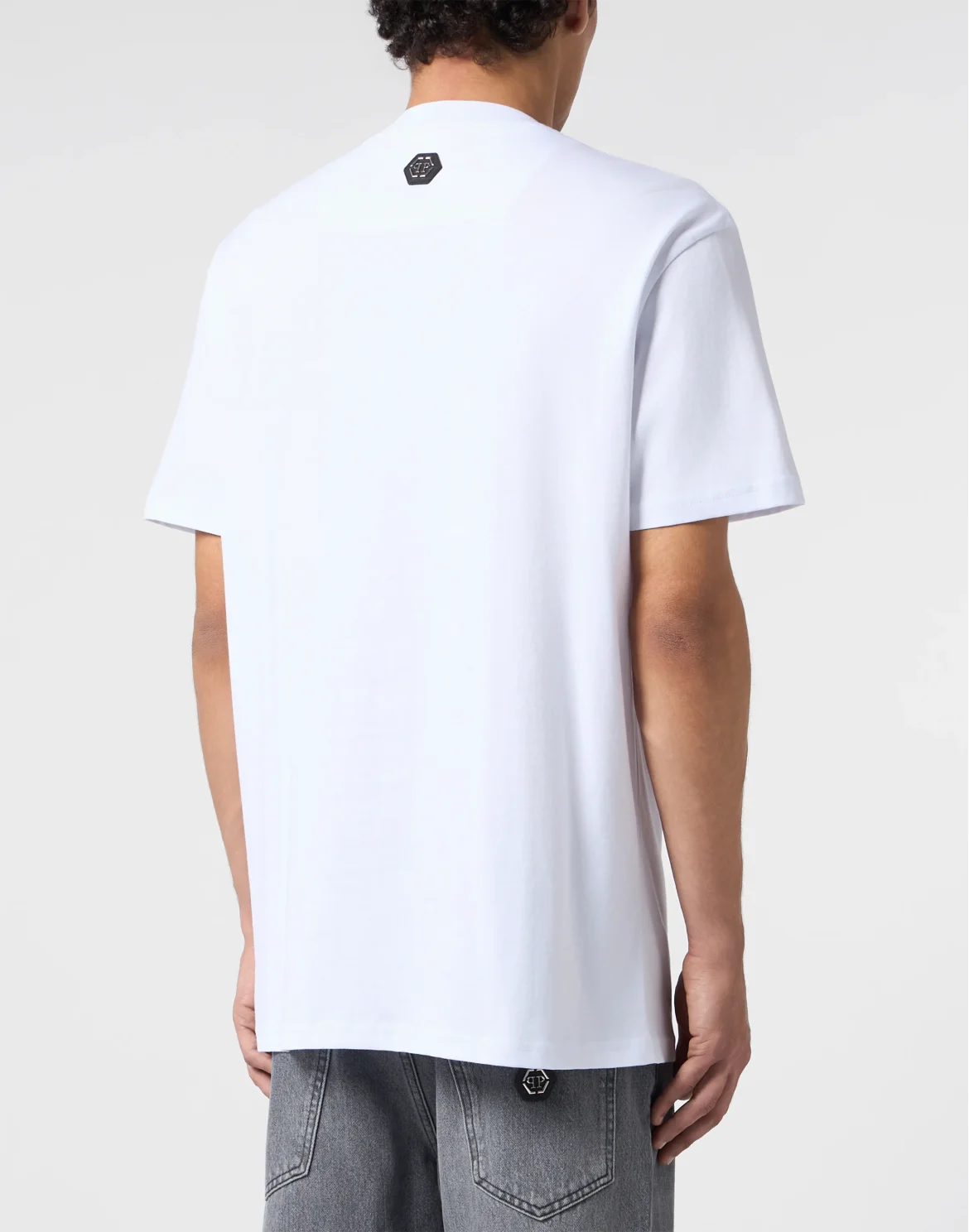 Round Neck T-Shirt Space Dragon, цвет: Белый