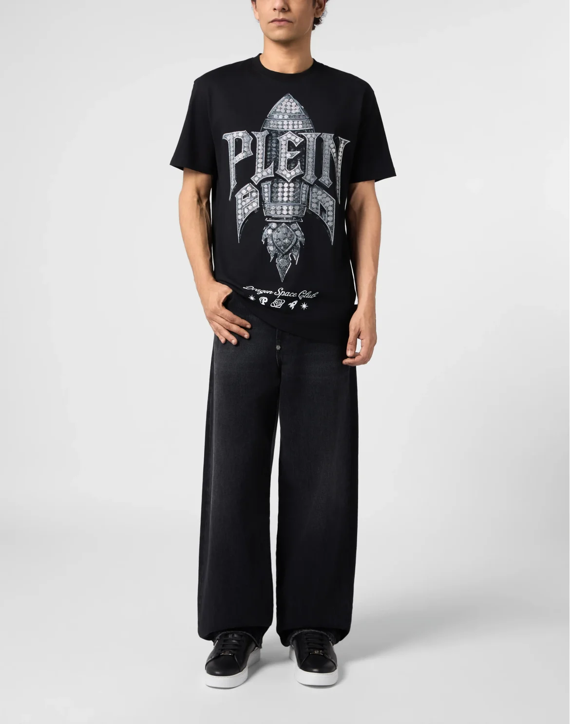Round Neck T-Shirt Rocket Stones, цвет: Черный
