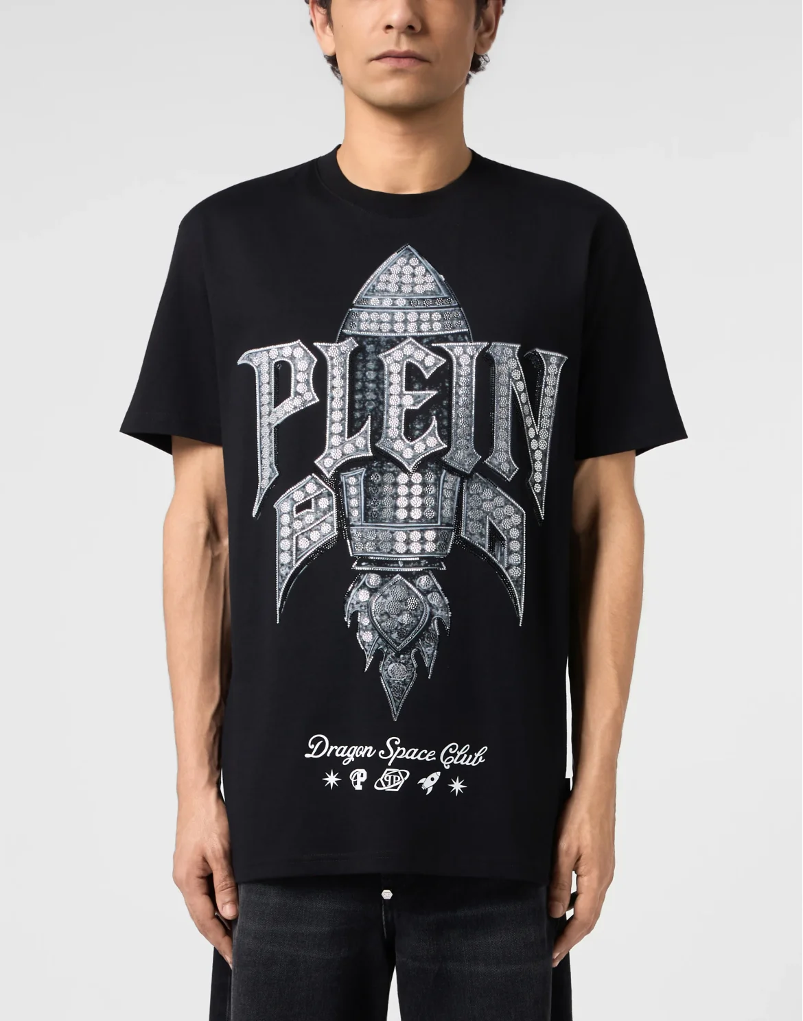 Round Neck T-Shirt Rocket Stones, цвет: Черный