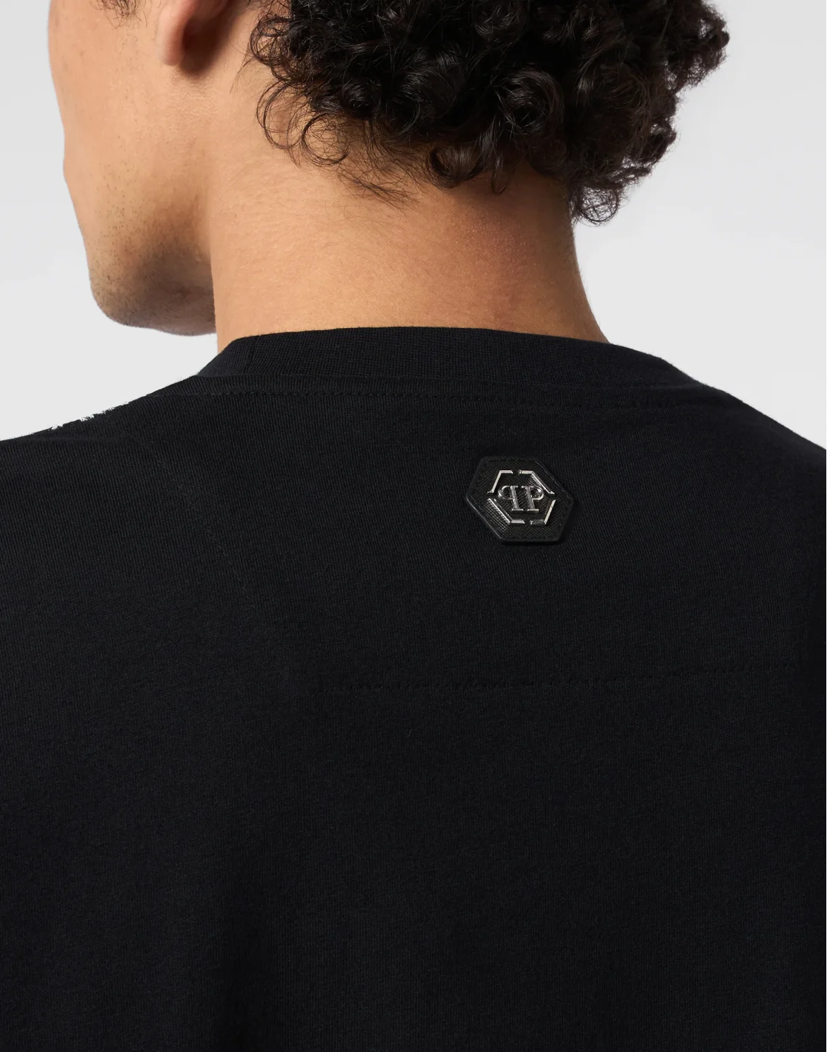 Round Neck T-Shirt Dollar Skull, цвет: Черный