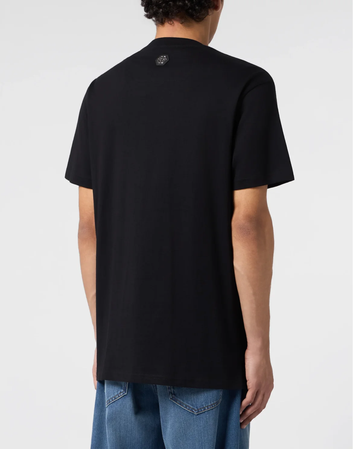 Round Neck T-Shirt Dollar Skull Stones, цвет: Черный