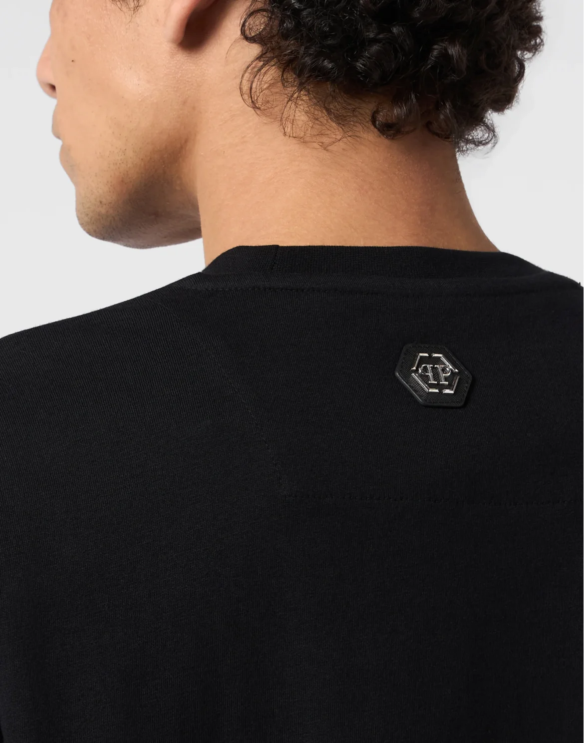 Round Neck T-Shirt Dollar Dripping Skull, цвет: Черный