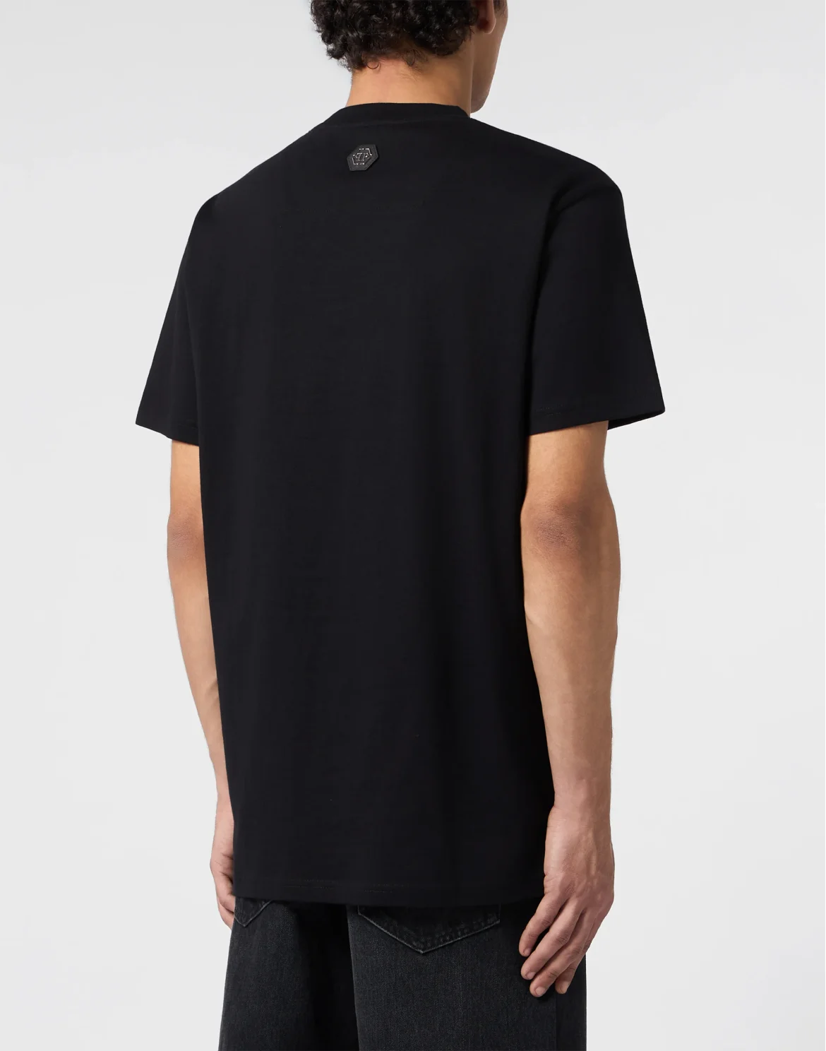 Round Neck T-Shirt Dollar Signature, цвет: Черный