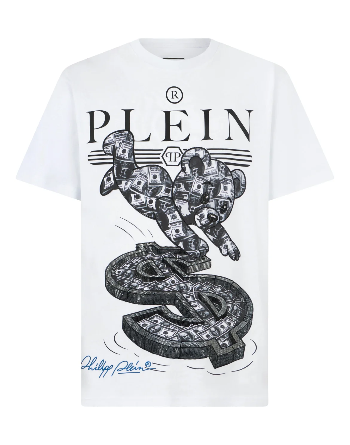 Round Neck T-Shirt Teddy Dollar, цвет: Белый