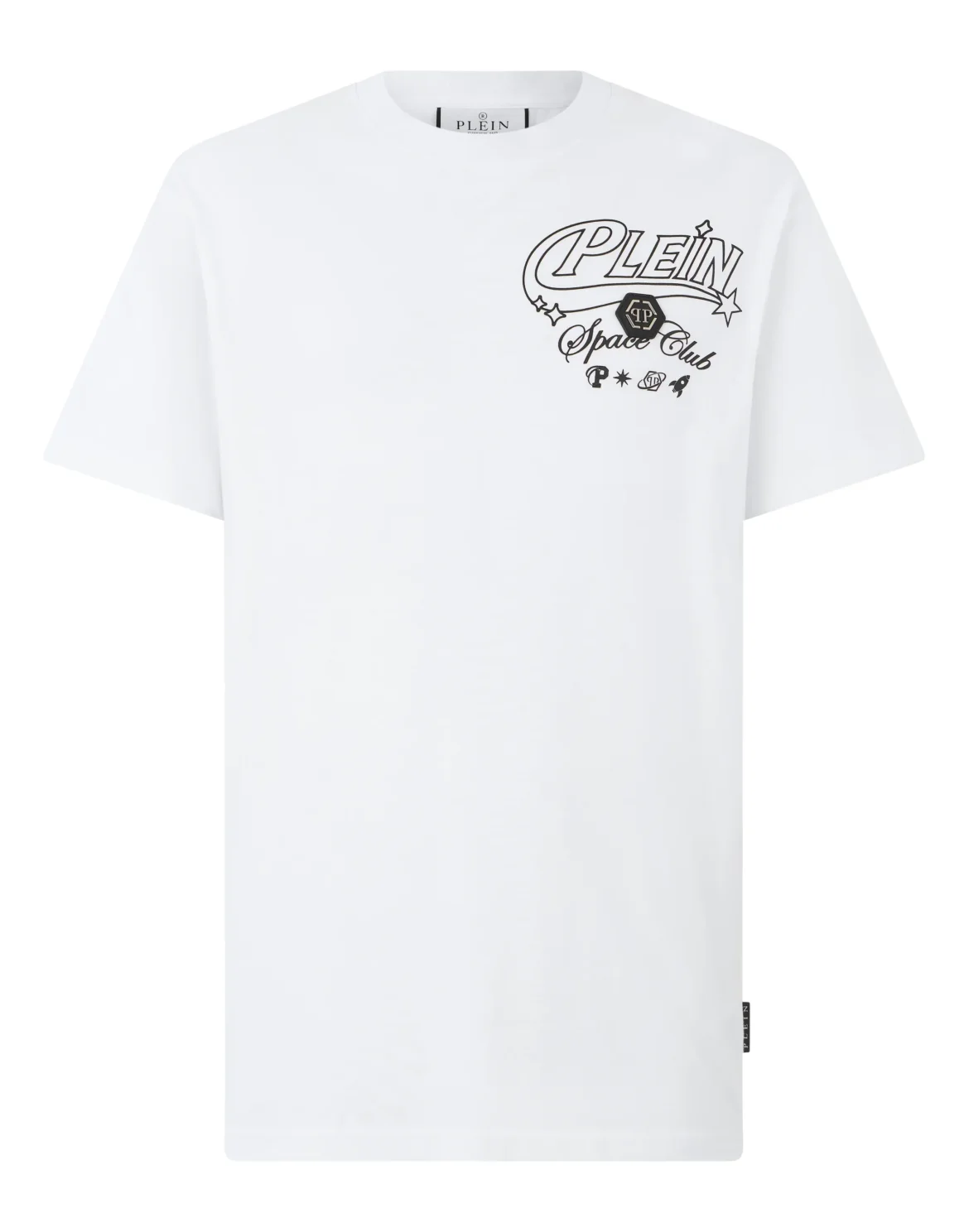 Round Neck T-Shirt Space Club Logo, цвет: Белый