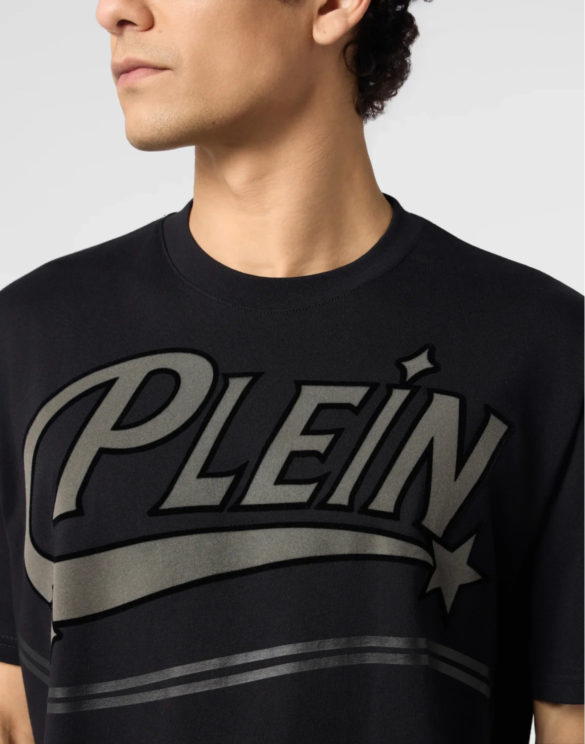 Round Neck T-Shirt Space Logo, цвет: Черный