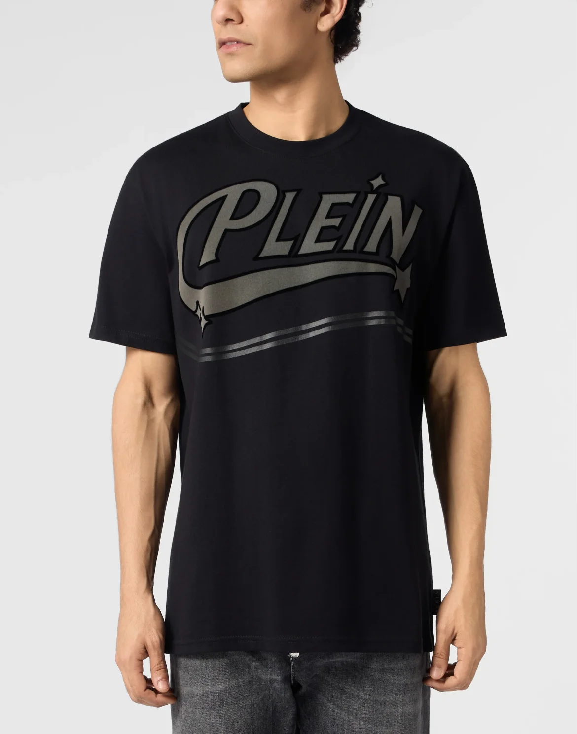 Round Neck T-Shirt Space Logo, цвет: Черный