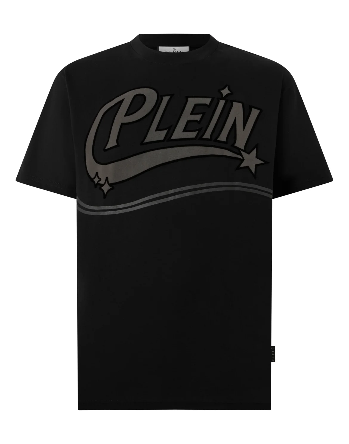 Round Neck T-Shirt Space Logo, цвет: Черный