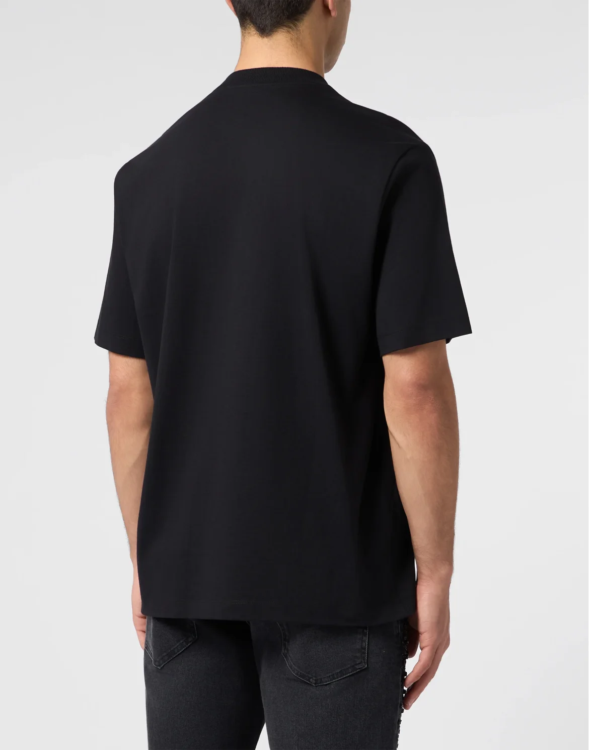 Round Neck T-Shirt Dragon, цвет: Черный