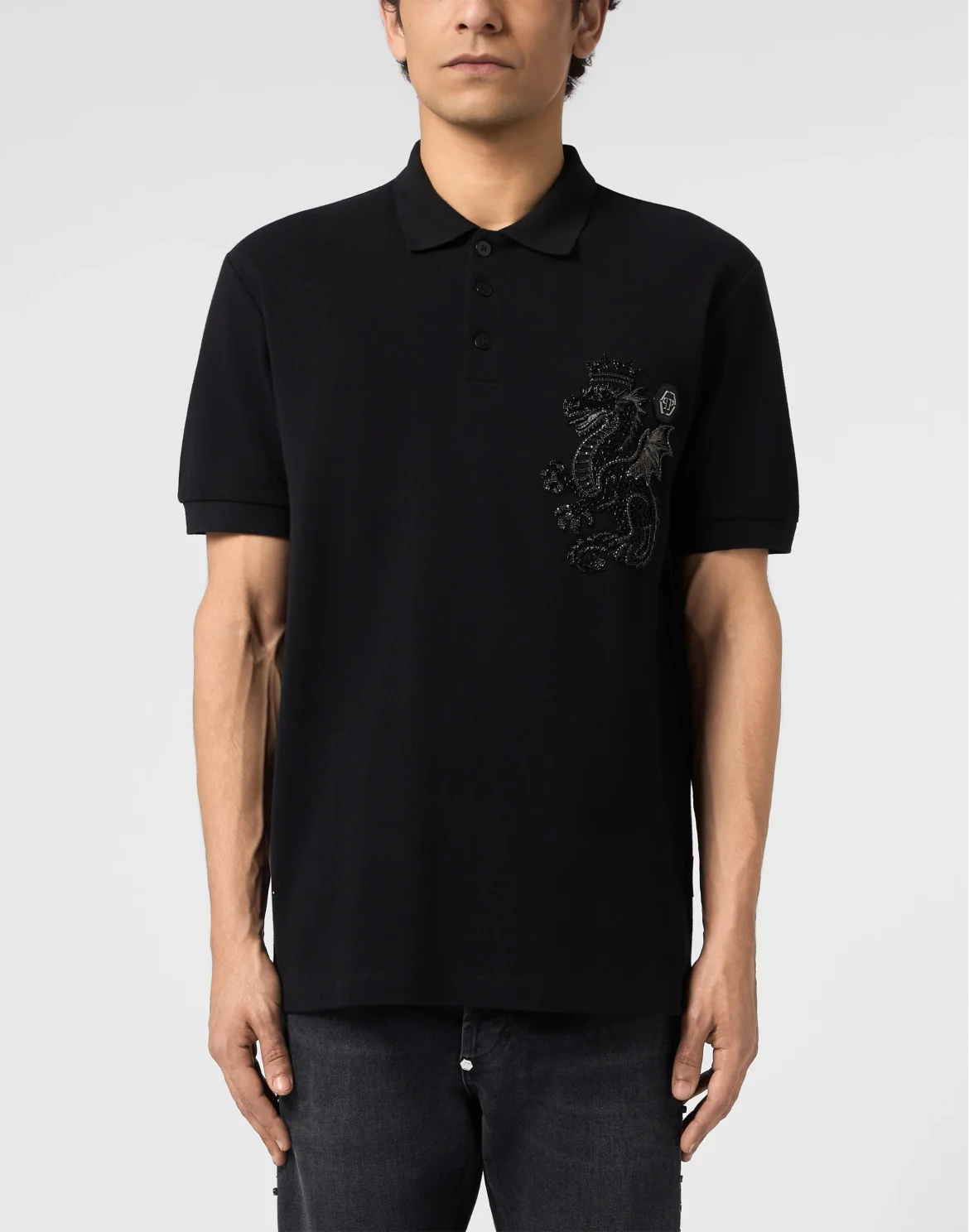 Polo T-Shirt Dragon, цвет: Черный
