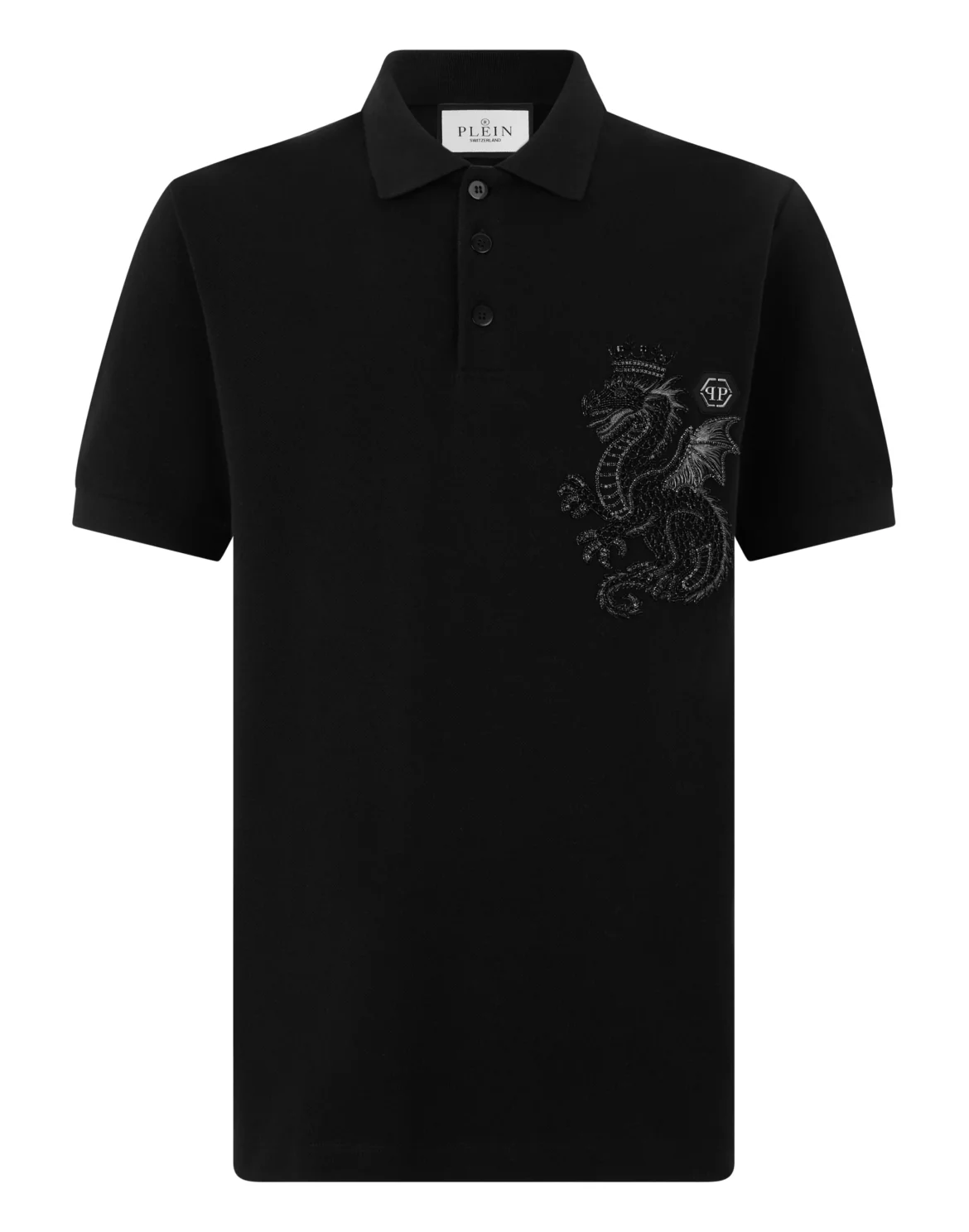 Polo T-Shirt Dragon, цвет: Черный