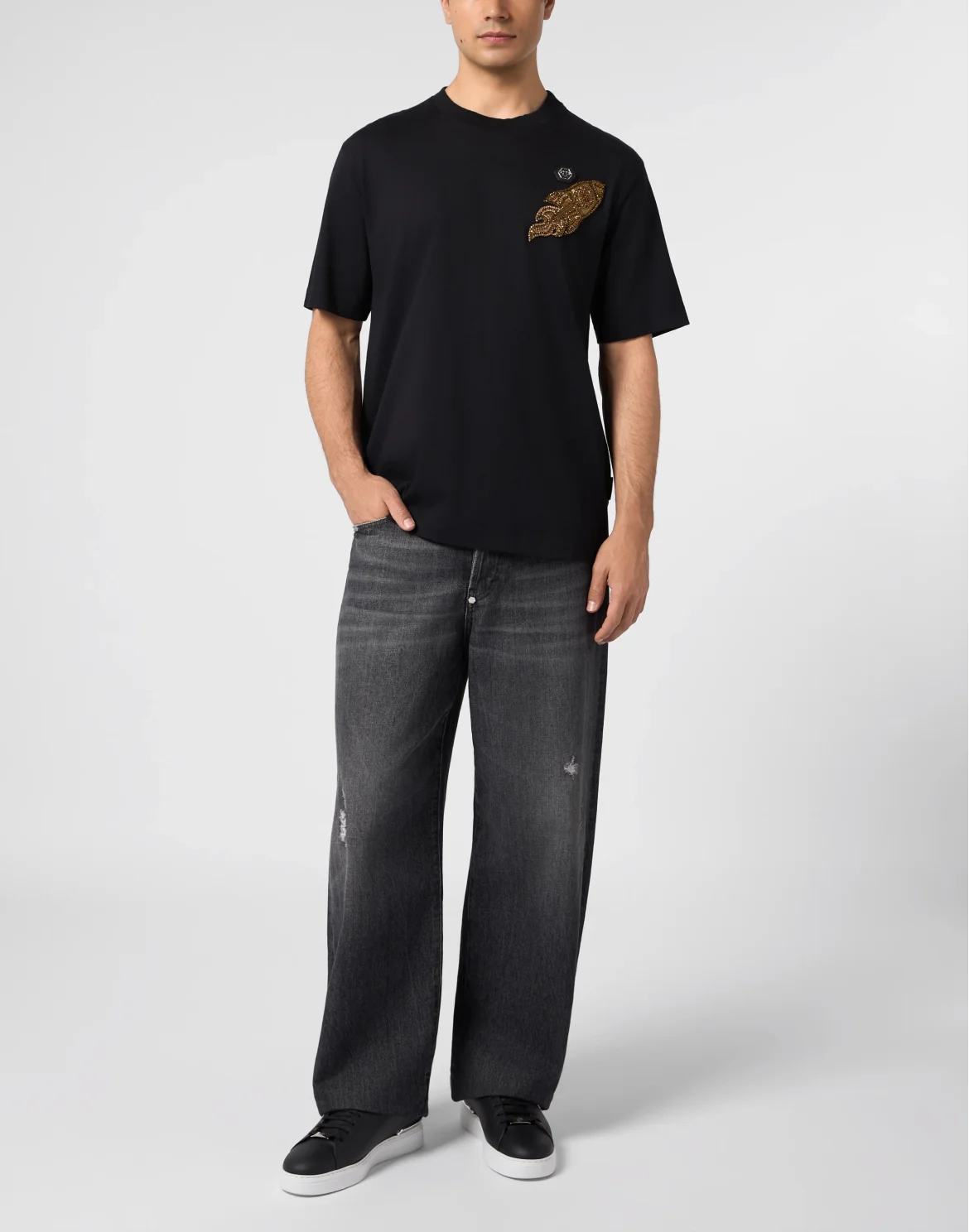 Round Neck T-Shirt Rocket, цвет: Черный